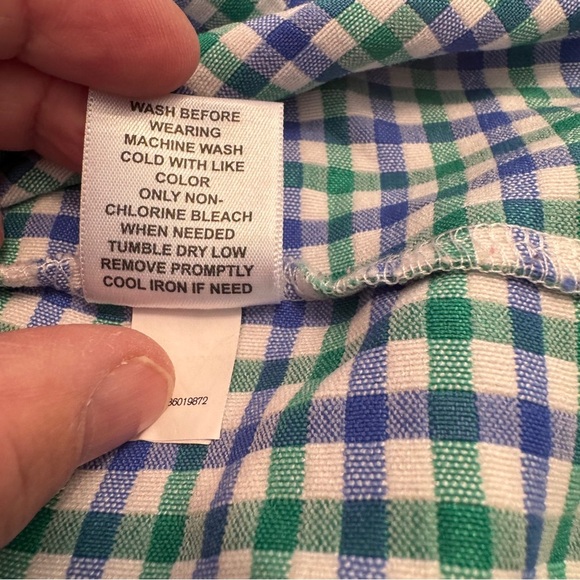 Elle Blue and White Sleeveless Sheath Dress for Work Size M - Picture 3 of 7